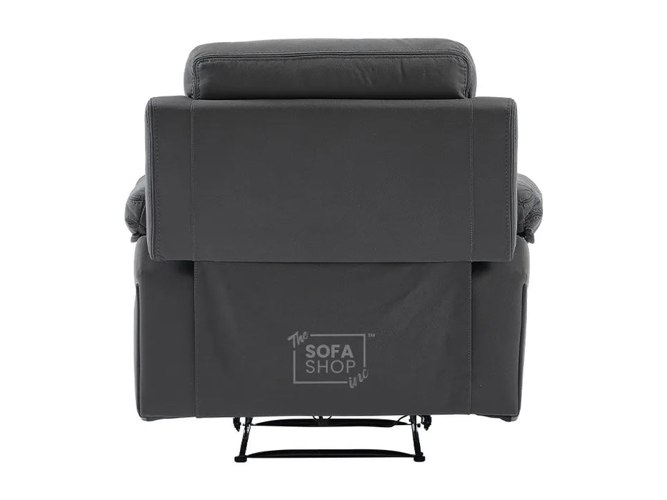 Electric Recliner Chair in Grey Velvet Fabric | Power Recliners & USB Ports | Foster | Sofa Sale