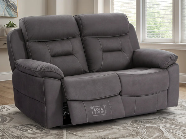 2 Seater Electric Recliner Fabric Sofa | Black Recliner With USB Ports | Florence | Sofa Sale | The Sofa Shop