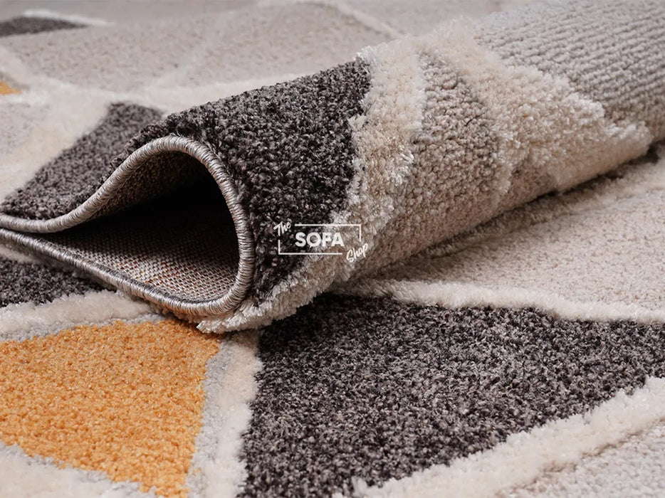 Multi Coloured Rug Woven Fabric in Small, Medium & Large Sizes - Lugo
