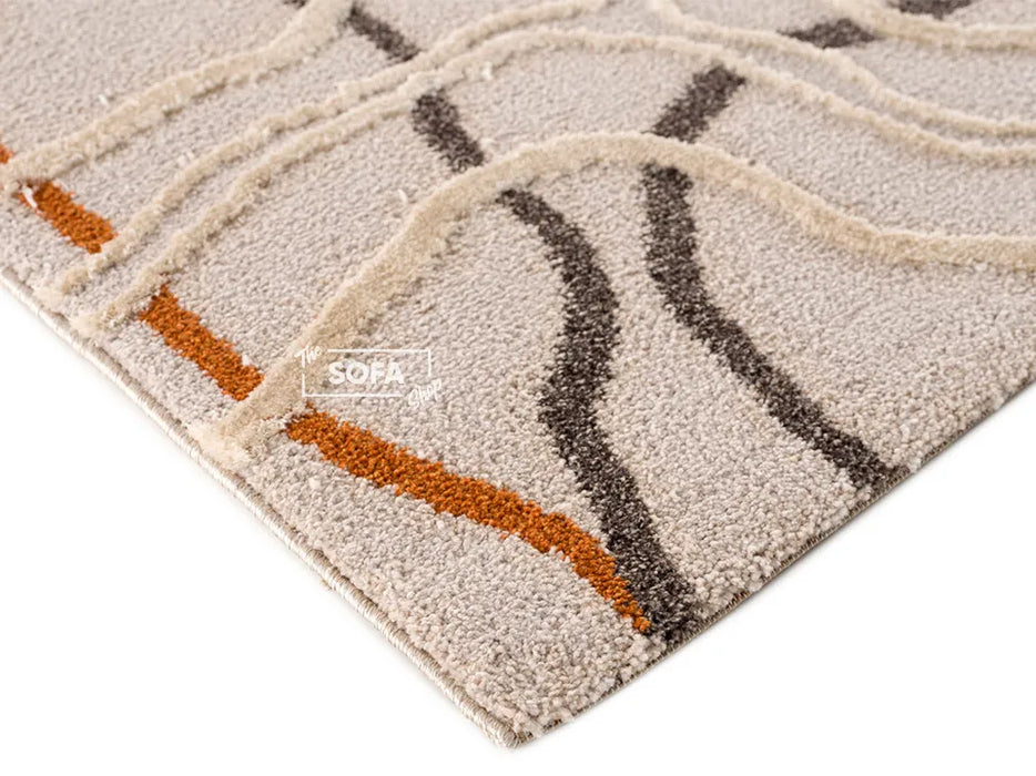 Multi Coloured Rug Woven Fabric in Small, Medium & Large Sizes - Zamora