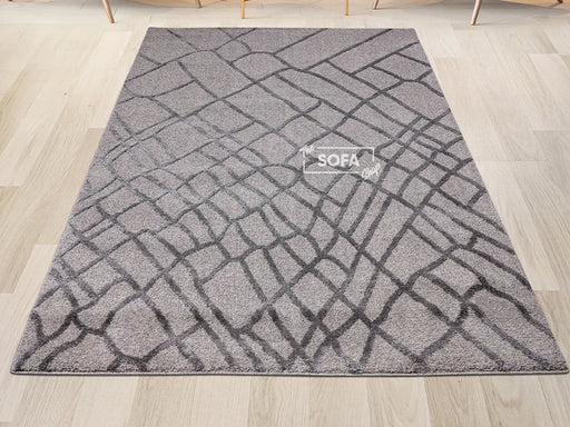Grey Rug Woven Fabric in Small & Large Sizes - Toro