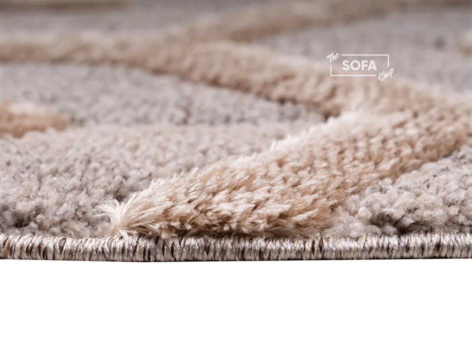 Beige Rug Woven Fabric in Small, Medium & Large Sizes - Soria