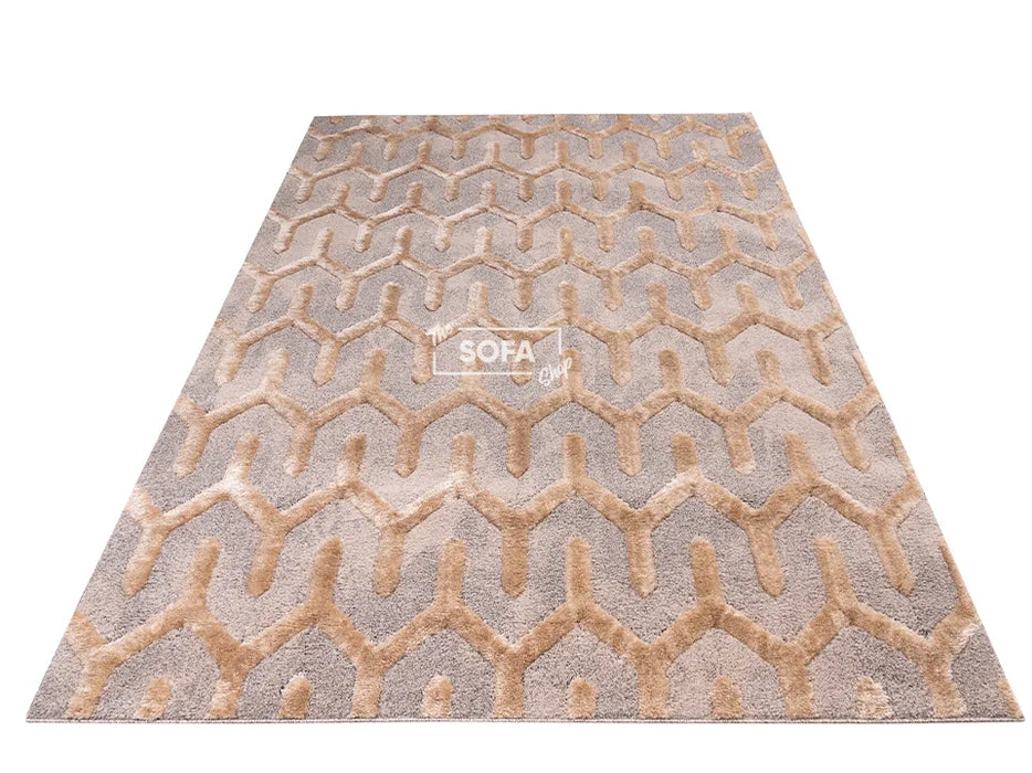 Beige Rug Woven Fabric in Small, Medium & Large Sizes - Soria