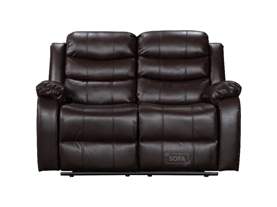 Sorrento 2 Seater Brown Leather - Recliner Sofa | The Sofa Shop