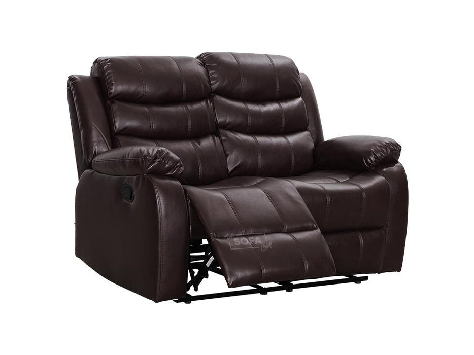 2 Seater Recliner Sofa in Brown Leather | Sortino | Sofa Sale