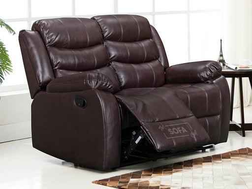 2 Seater Recliner Sofa in Brown Leather | Sortino | Sofa Sale